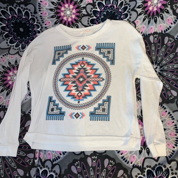 Papaya Aztec long sleeve shirt - Picture 1 of 2